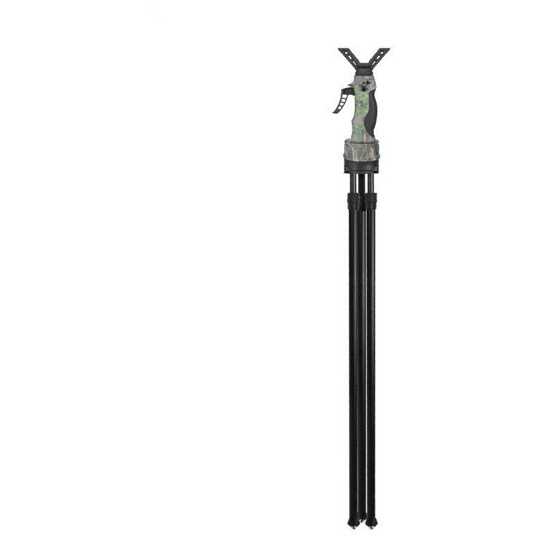 Опора для ружья Fierydeer, 3 ноги (тринога) Gen.5 камуфляжный, высота до 1.5м, поворот основания на 360º