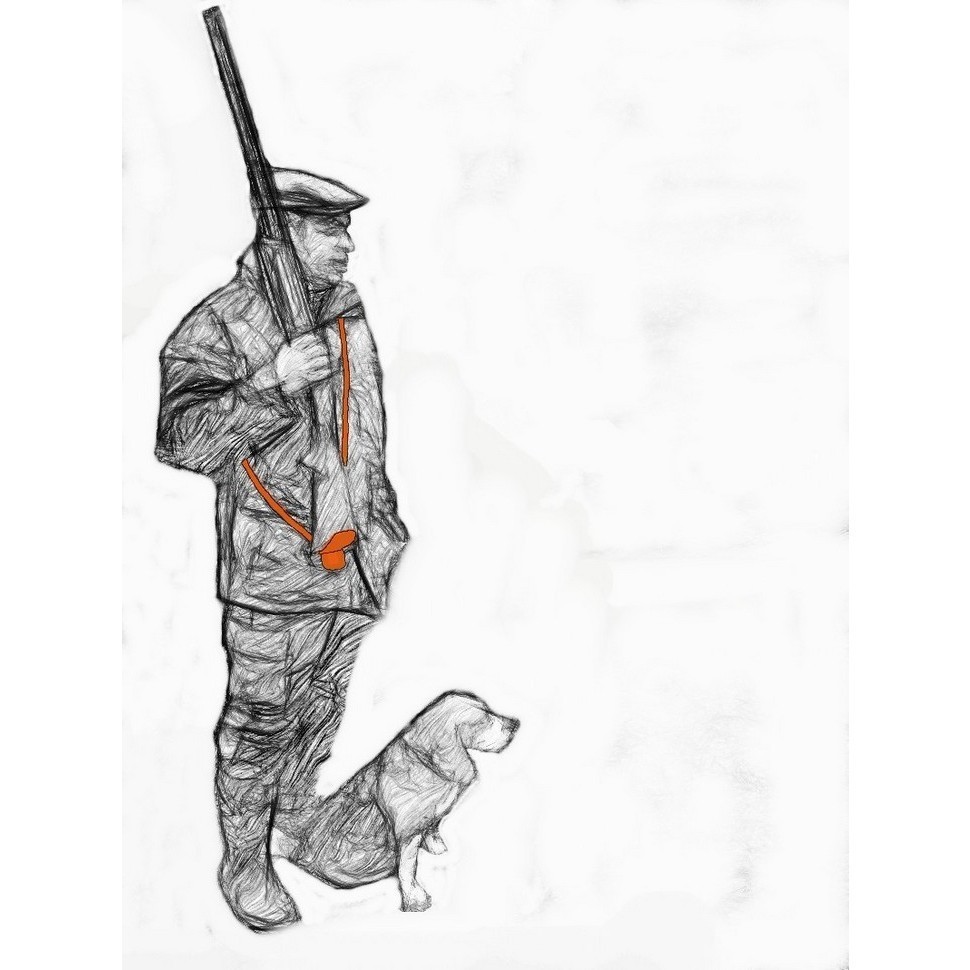 Широкая разгрузка-подвес HuntingHorn для охотничьего оружия из стекловолокна (НН022301) оранжевый